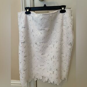 Calvin Klein white Lace skirt